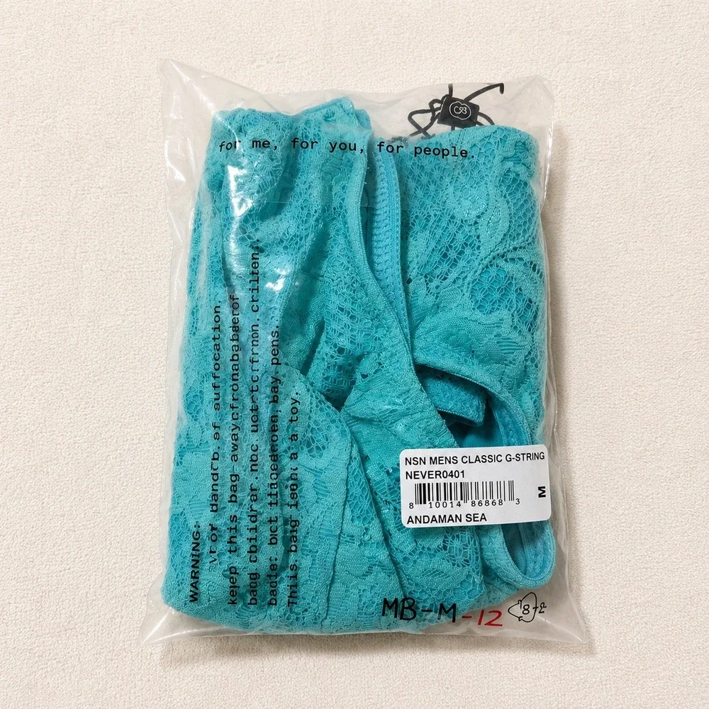 COSABELLA NSN Men's Classic G-String  Lace Thong‎ - Medium / NWT